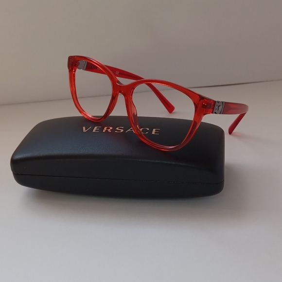 Versace Accessories - NEW VERSACE MOD. 3273 5307 RED AUTHENTIC EYEGLASSES W/CASE 54-16